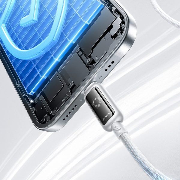 USB-C 100W pīts kabelis 1,2 m - balts