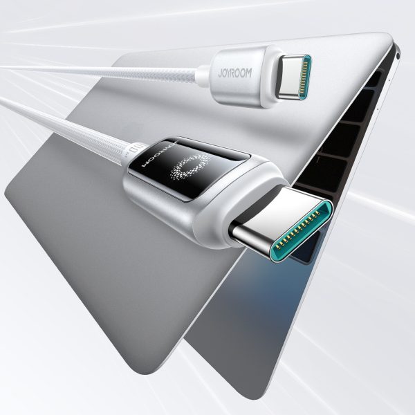 USB-C 100W pīts kabelis 1,2 m - balts