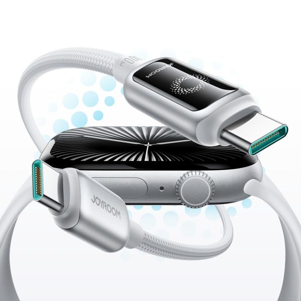 USB-C 100W pīts kabelis 1,2 m - balts