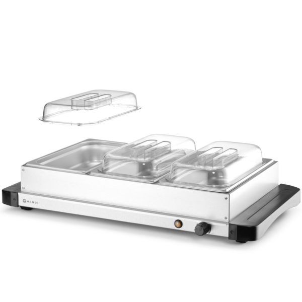 Elektriskais sildītājs, plīts ēdienam, 3x GN 1/3, 400 W