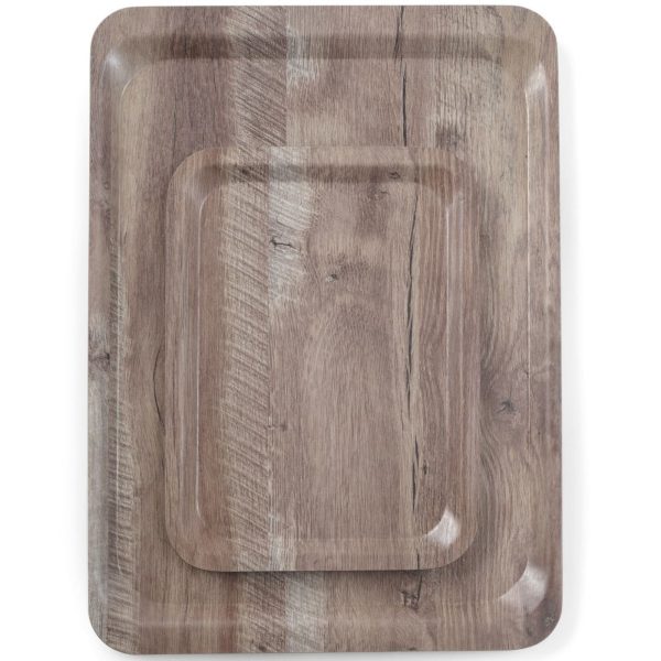 508954-3-hendi-taca-do-serwowania-prostokatna-hurtownia-dropshipping.jpg Taca do serwowania prostokątna antypoślizgowa 370x530 mm - ciemne drewno