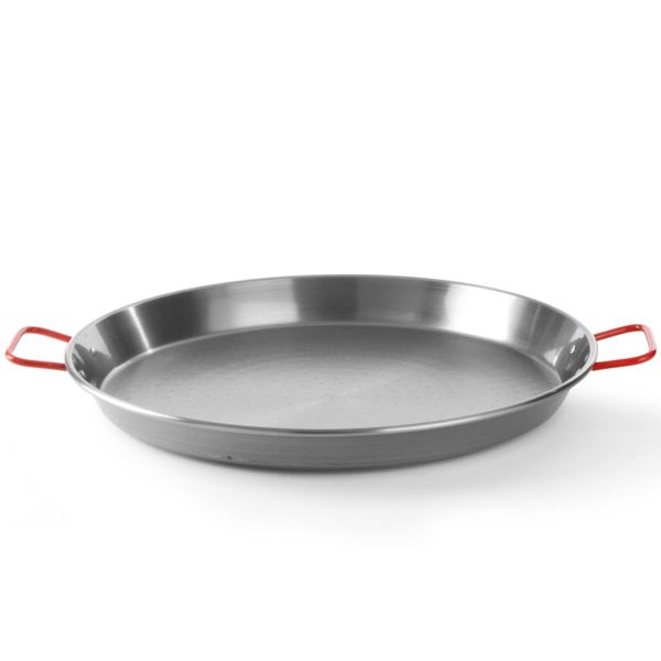 Apaļa tērauda paeljas panna ar rokturiem, diametrs 300x110 mm