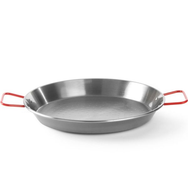 Apaļa tērauda paeljas panna ar rokturiem, diametrs 380x120 mm