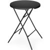 811047-3-hendi-stolik-koktajlowy-barowy-skladany-hurtownia-dropshipping.jpg Stolik koktajlowy barowy cateringowy składany śr. 80x110 cm - czarny