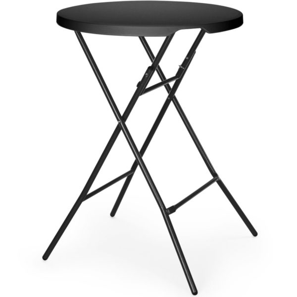 811047-4-hendi-stolik-koktajlowy-barowy-skladany-hurtownia-dropshipping.jpg Stolik koktajlowy barowy cateringowy składany śr. 80x110 cm - czarny