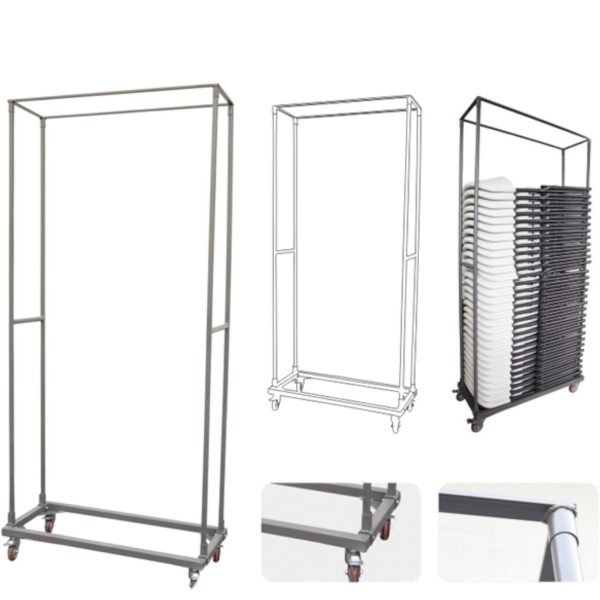 811054-3-hendi-wozek-do-transportu-przechowywania-krzesel-hurtownia-dropshipping.jpg Wózek do transportu przechowywania 25 krzeseł cateringowych