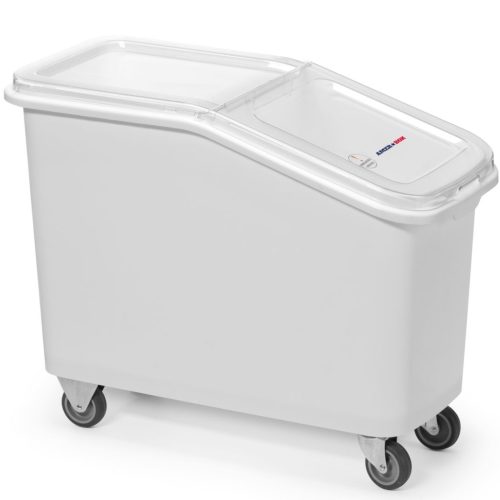 Ratiņu ēdināšanas konteiners beramkravu produktiem, miltiem, cukuram, rīsiem, 62 l