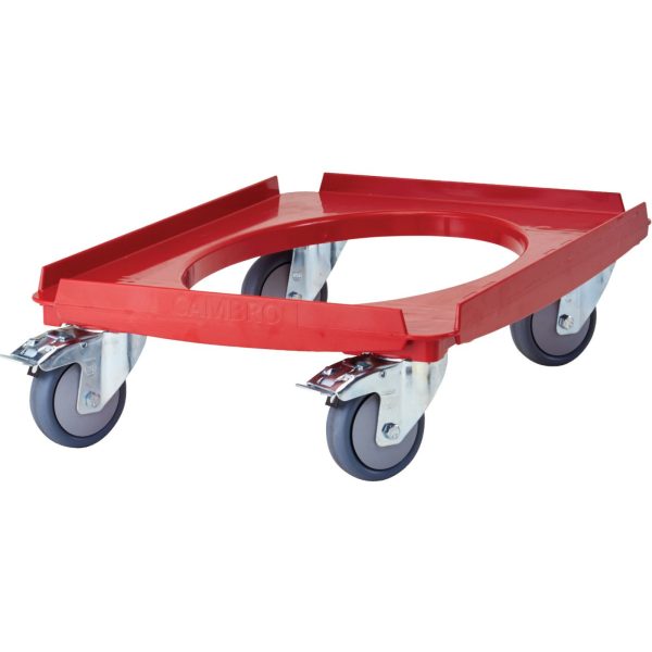 Camdolly ratiņi GN 1/1 Cam GoBox izolētiem konteineriem - sarkani