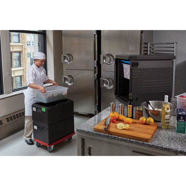 Camdolly ratiņi GN 1/1 Cam GoBox izolētiem konteineriem - sarkani