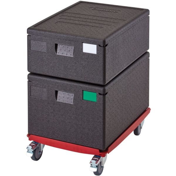 Camdolly ratiņi Cam GoBox 4060 izolētiem konteineriem - sarkani