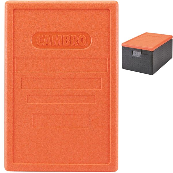 epp3253lid363-1-hendi-pokrywa-do-pojemnikow-cam-gobox-hurtownia-dropshipping.jpg Pokrywa do pojemników Cam GoBox ładowanych od góry 600x400 mm - pomarańczowa