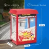 Retro popkorna ģenerators 1500 W 5 kg/h - sarkans