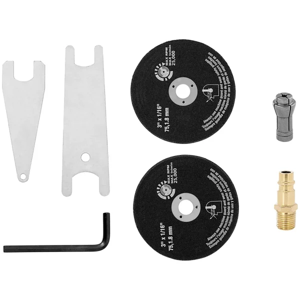 Pneimatiskā taisnā slīpmašīna 25000 apgr./min - komplekts