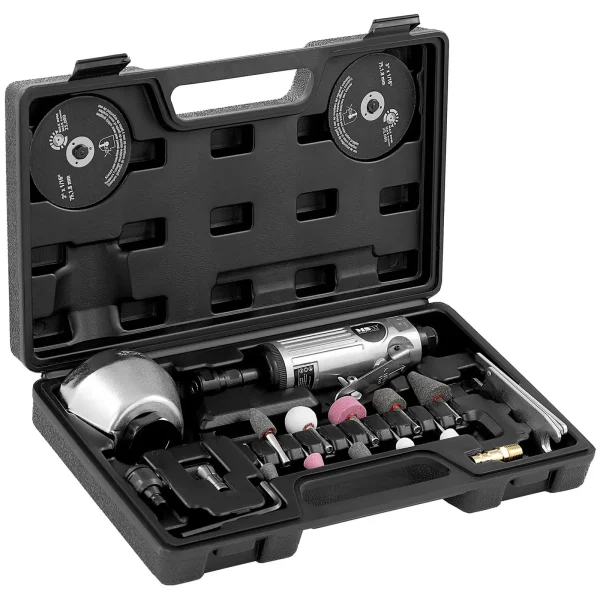 Pneimatiskā taisnā slīpmašīna 25000 apgr./min - komplekts