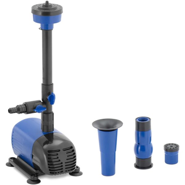 Dārza sūknis dīķa strūklakas kaskādei 4 sprauslas 1550 l/h 49 W