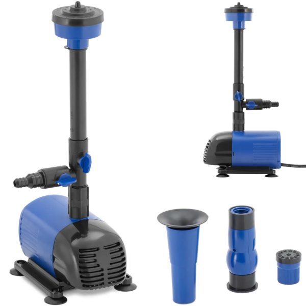 Dārza sūknis dīķa strūklakas kaskādei 4 sprauslas 1550 l/h 49 W