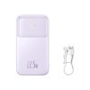 Powerbank ar displeju 20000mAh 22.5W Comet Series + USB-A - USB-C kabelis 0.3m violets