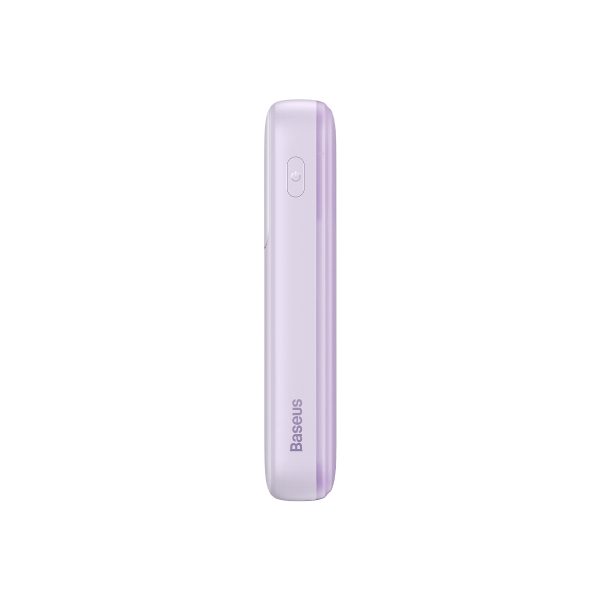 Powerbank ar displeju 20000mAh 22.5W Comet Series + USB-A - USB-C kabelis 0.3m violets