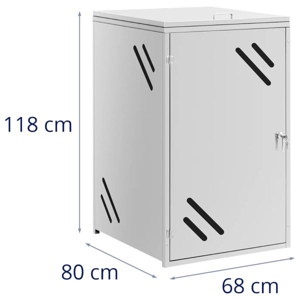 Atkritumu tvertnes korpusa vāks ar ventilācijas atverēm 240 l