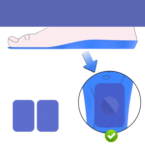 Apavu ieliktņi ar vietu AirTag lokatoram 155-170 mm - zili