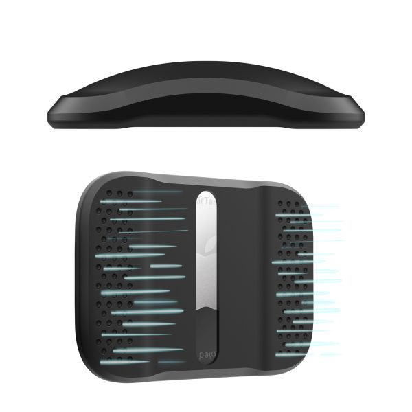 Magnētisks maciņš AirTag lokatoram - melns