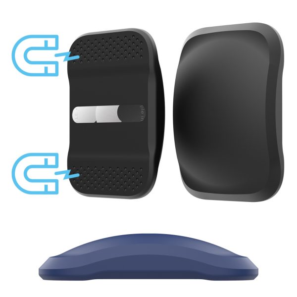 Magnētisks maciņš AirTag lokatoram - melns