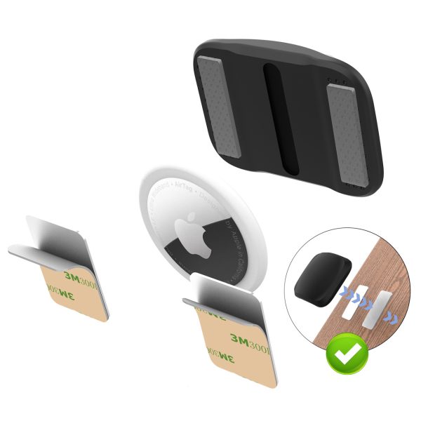 Magnētisks maciņš AirTag lokatoram - melns