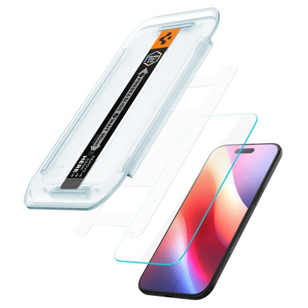 Rūdīts stikls ar aplikatoru iPhone 17 Air Glas.TR EZ Fit Pro caurspīdīgs - 2 gab.