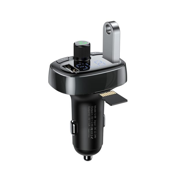 Bluetooth FM raidītājs ar USB-A microSD MP3 atskaņotāju