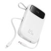 1031567-4-powerbank-qpow2-20000mah-wyswietlacz-hurtel-hurtownia-dropshipping.jpg Qpow2 20000mAh 22.5W Powerbank ar displeju, USB-C iPhone Lightning kabeļi - balts