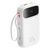 1031567-5-powerbank-qpow2-20000mah-wyswietlacz-hurtel-hurtownia-dropshipping.jpg Qpow2 20000mAh 22.5W Powerbank ar displeju, USB-C iPhone Lightning kabeļi - balts