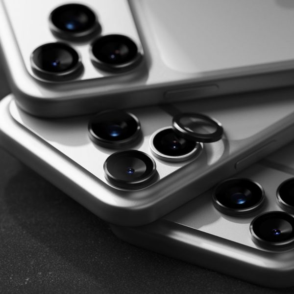 iPhone 17 Pro / 17 Pro Max kameras rāmja aizsargs, melns - 2 gab.