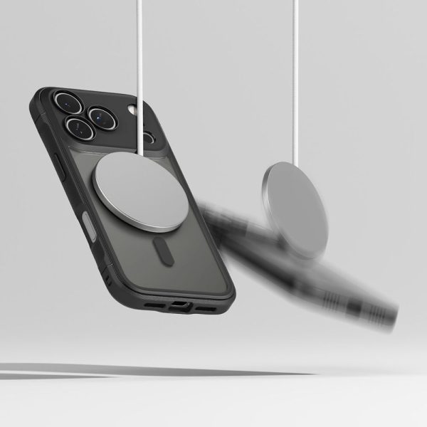 iPhone 17 Pro Fusion Bold magnētiskais MagSafe aizmugurējais vāciņš - matēti melns