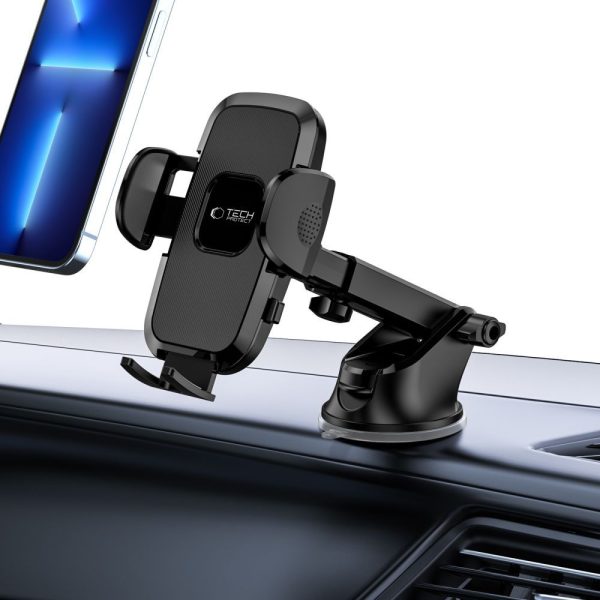V3 kabīnes vējstikla automašīnas tālruņa turētājs - melns
