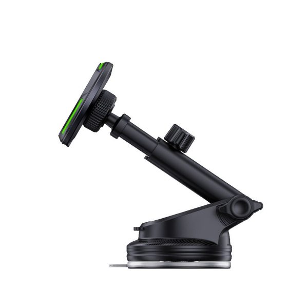 MagSafe 15W QI2 automašīnas tālruņa turētājs ar bezvadu lādētāju - melns