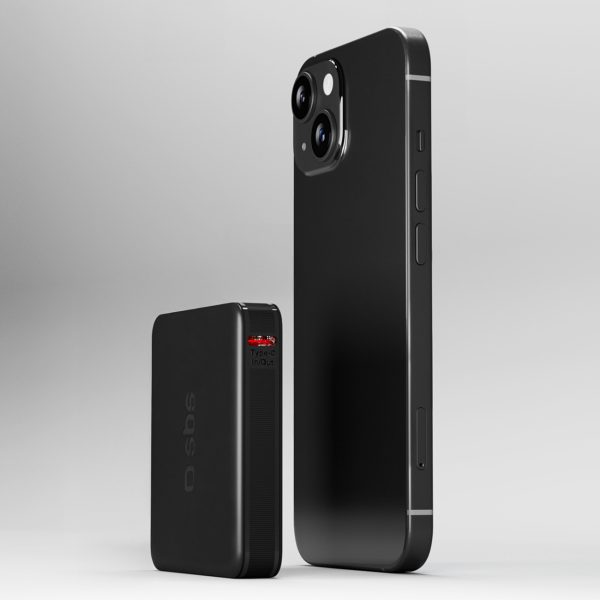 Powerbank 5000 mAh USB-C NanoTube - melns