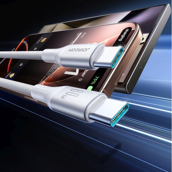 S-A28 pīts USB-C kabelis 60W 1m - balts