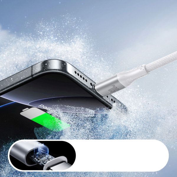 S-A28 pīts USB-C kabelis 60W 1m - balts