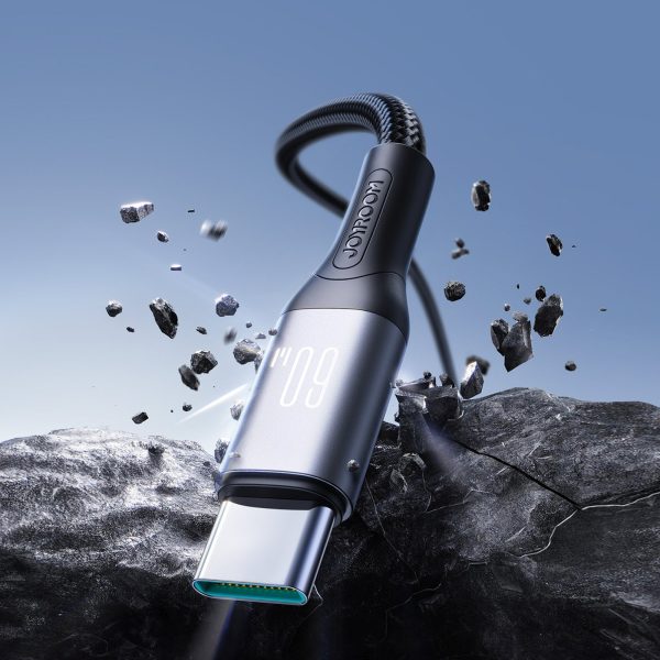 S-A28 pīts USB-C kabelis 60W 2m - melns