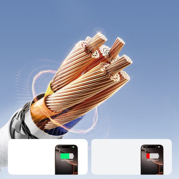 S-A28 pīts USB-C kabelis 60W 2m - balts