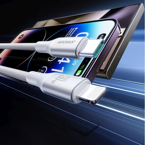 S-A28 pinuma kabelis USB-C - Lightning 30W 1m - balts