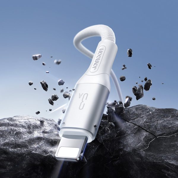 S-A28 pinuma kabelis USB-A - Lightning 3A 1m - balts