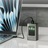 Powerbank ar 10000mAh PD 35W LCD displeju - pelēks