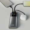 Powerbank ar 10000mAh PD 20W LCD displeju un USB-C kabeli - pelēks
