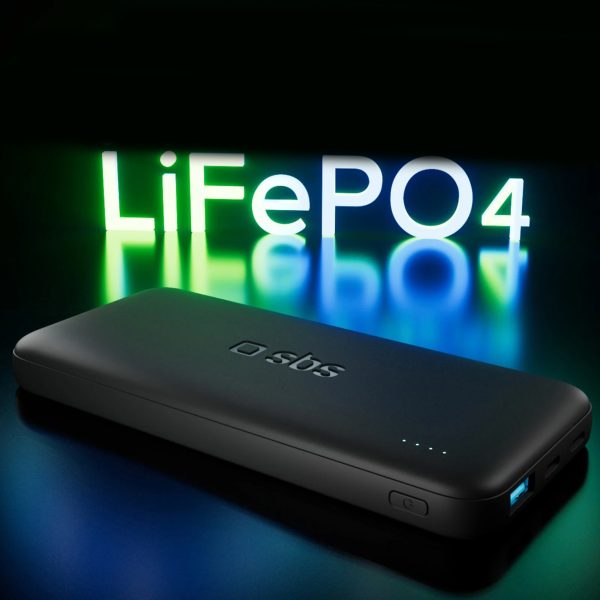 Powerbank 10000mAh 10W USB-A USB-C Infinity LiFePo4 - melns