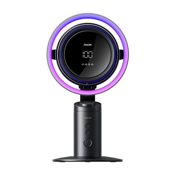 Galda ventilators Pro3 10000mAh turbīnas galda ventilators ar filtru - tumši pelēks