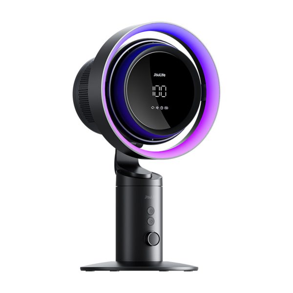 Galda ventilators Pro3 10000mAh turbīnas galda ventilators ar filtru - tumši pelēks