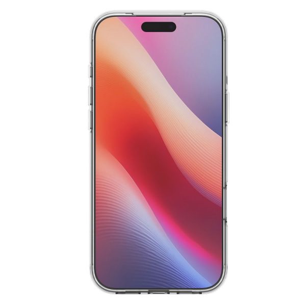 iPhone 17 Pro Max MagSafe šķidro kristālu vāciņš — caurspīdīgs un balts