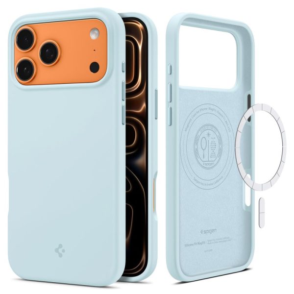 iPhone 17 Pro Max MagSafe silikona aizsargvāciņš — zils