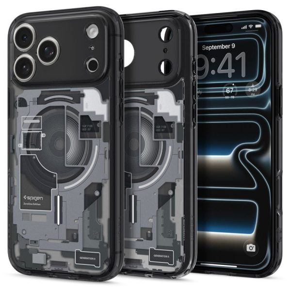 iPhone 17 Pro MagSafe Ultra Hybrid Zero One vāciņš — melns